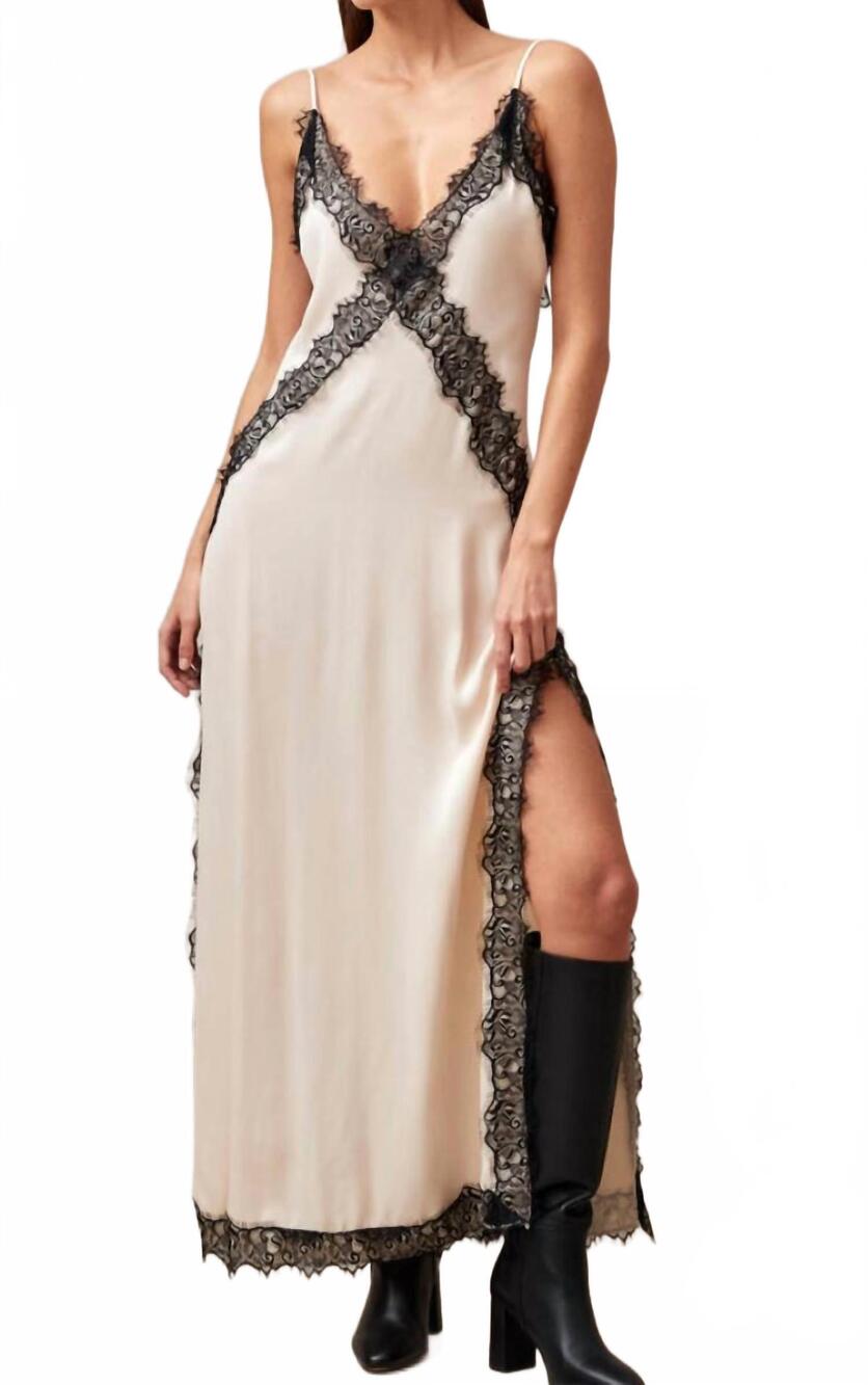 NEW ALOHAS women's afternoon midi dress in ecru